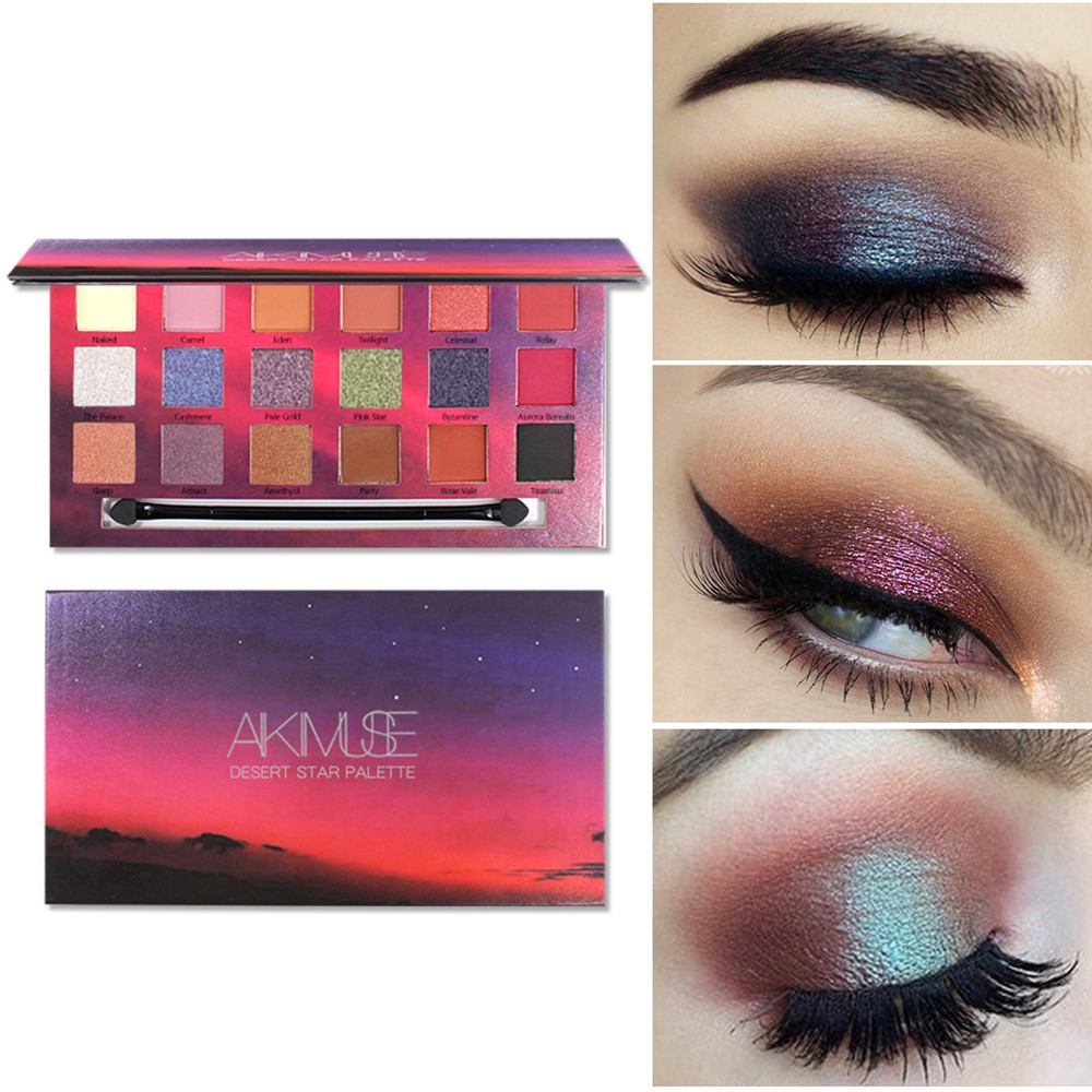 Bảng phấn mắt KIMUSE 18 màu trang điểm tiện dụng 18g | BigBuy360 - bigbuy360.vn