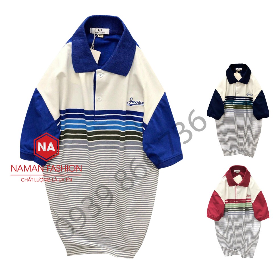 Áo Polo Nam Trung Niên Dành Tặng Ba ,thun phối cao cấp from chuẩn, thiết kế phong cách sang trọng | BigBuy360 - bigbuy360.vn