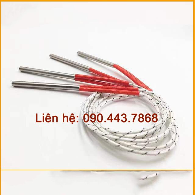 Điện trở một đầu phi 10, thanh nhiệt một đầu, thanh ti nhiệt điện 220V