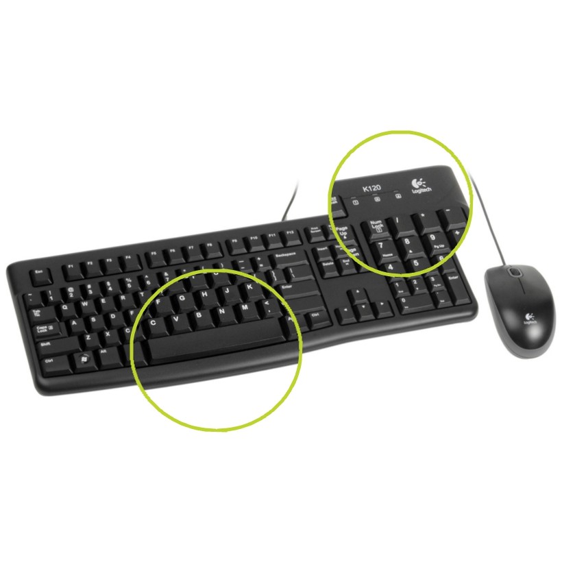 Bộ bàn phím chuột Logitech MK120 Có Dây | WebRaoVat - webraovat.net.vn