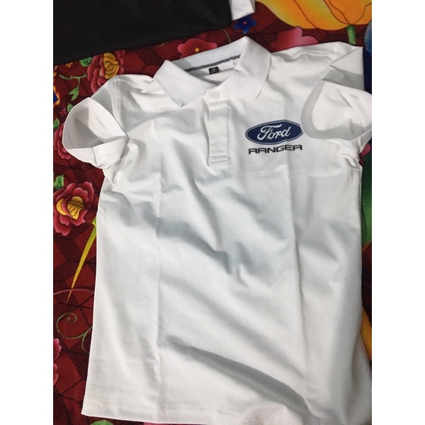 Áo thun polo cổ bẻ logo xe FORD RANGER  thấm hút mồ hôi