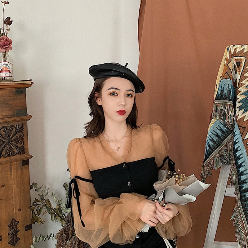Đầm dáng ôm mini tay dài Emilyshop