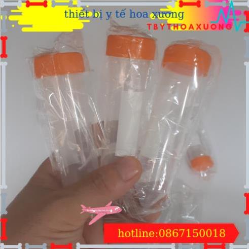 com bo 10 Ống Falcon 50ml - Ống Ly Tâm 50ml Nắp Vặn, Đáy Nhọn Tiệt Trùng Từng Cái