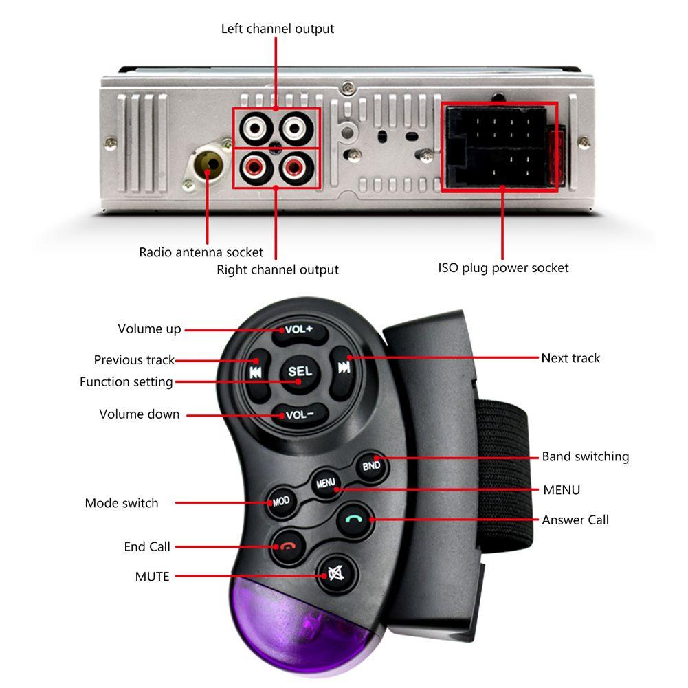 Đơn Vị Đầu Âm Thanh Nổi Rảnh Tay Cho Máy Nghe Nhạc MP3 / Điện Thoại Trong Xe Hơi