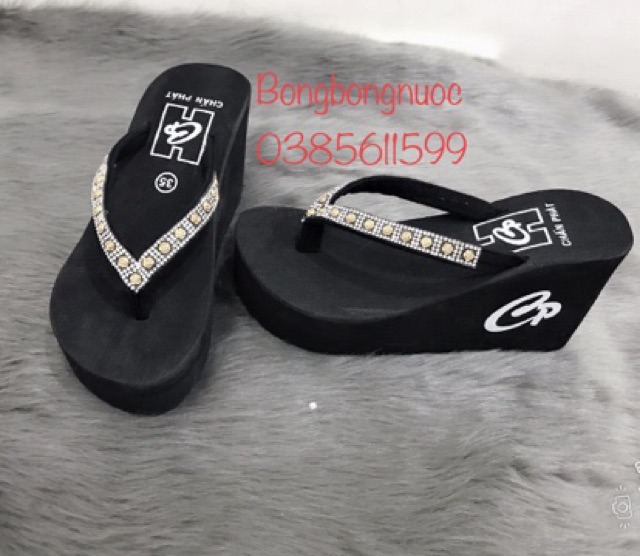 Dép xuồng cao 9cm