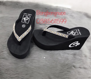 Dép xuồng cao 9cm