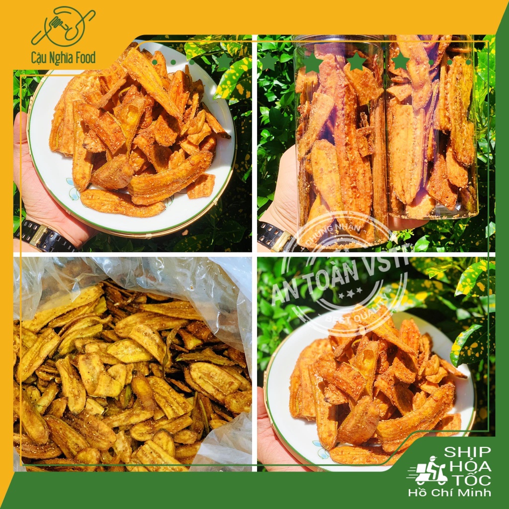 500gram Chuối Sấy Mè Giòn Rụm ( Freeship đơn hàng từ 50k ) Sẵn HCM