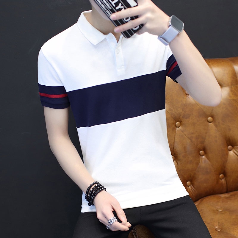 Áo polo tay ngắn chất liệu cotton thời trang cho nam size M-4XL