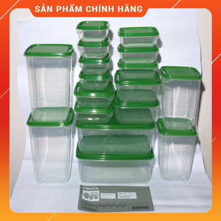 Set 17 Hộp nhựa cao cấp đựng thực phẩm bảo quản tủ lạnh