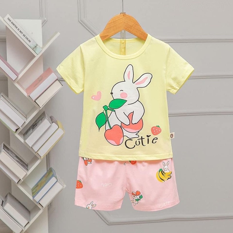 [SALE LỖ] Xuất hàn bé gái 8-15kg - Đồ bộ cho bé gái cotton Quảng Châu cao cấp