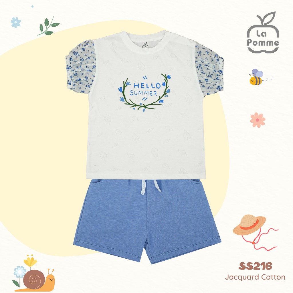 SS216 Bộ cộc tay La Pomme Hoa mùa hè