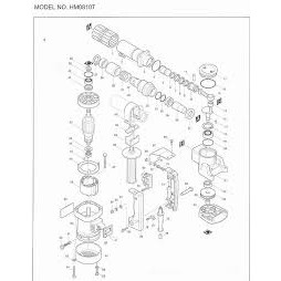 Phụ kiện makita - Bánh răng máy đục bê tông 0810 trung quốc