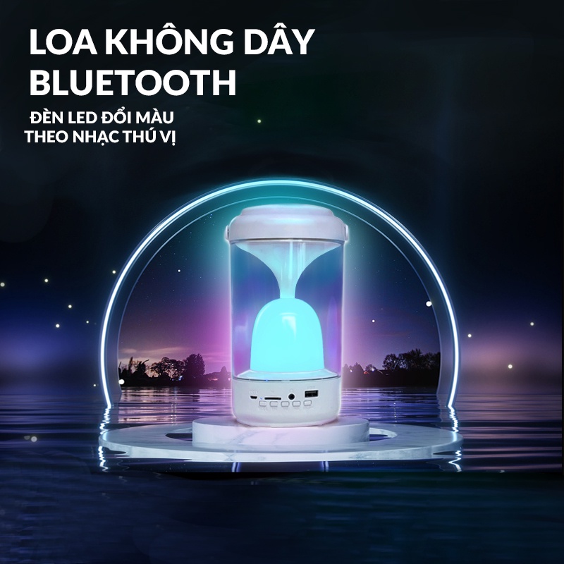 Loa bluetooth SX20 không dây, đèn LED đổi màu theo nhạc, âm thanh sinh động, tích hợp nhiều kiểu kết nối