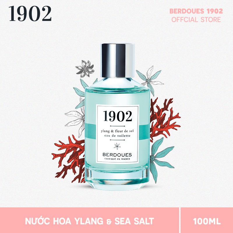[Mã FMCG100K - 10% đơn 500K] Nước Hoa Berdoues 1902 YLang-Ylang &amp; Sea Salt 100ML (Mẫu mới không hộp)