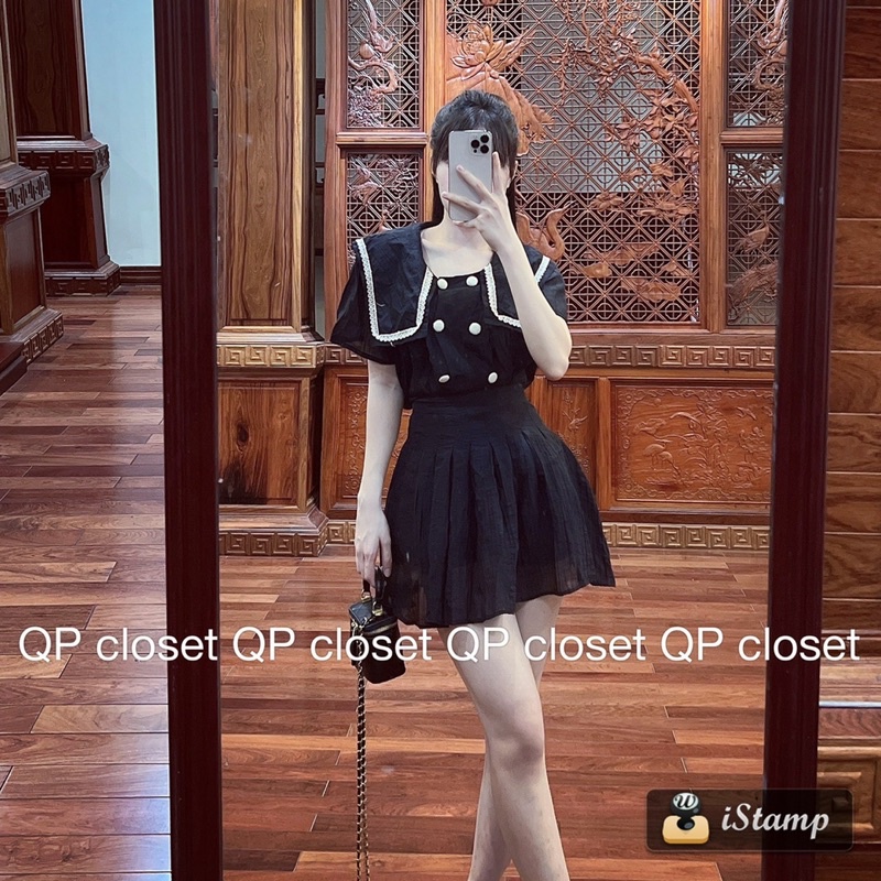 [ 𝐅𝐑𝐄𝐄 𝐒𝐇𝐈𝐏 ] SÉT ÁO THỦY THỦ VIỀN REN CÙNG CHÂN VÁY XẾP LY ĐŨI TƠ Ạ