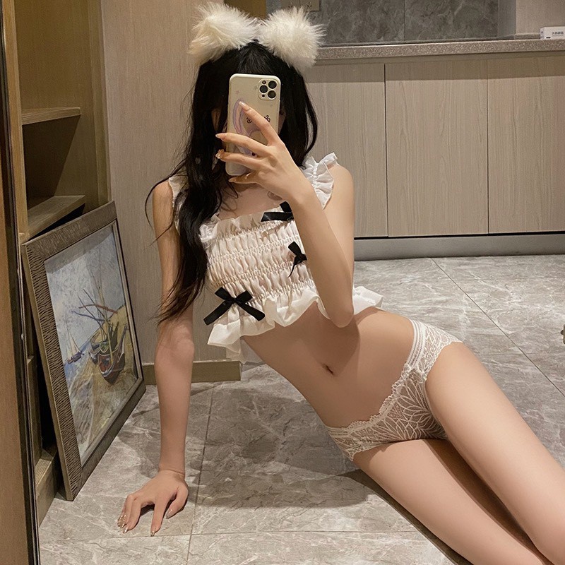 Quần Lót Nữ Ren Sexy Cao Cấp mềm mại phối họa tiết lá cá tính sexy mẫu 3040