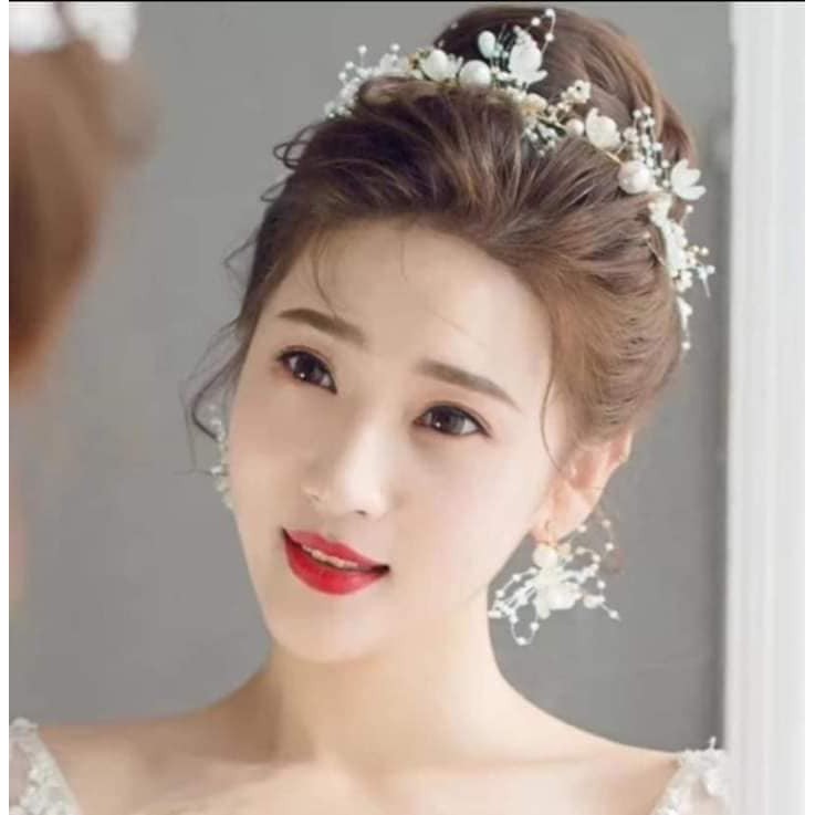 ---&gt; Bộ cài ngọc siêu xinh (gồm cả hoa tai) Giá chỉ 120k