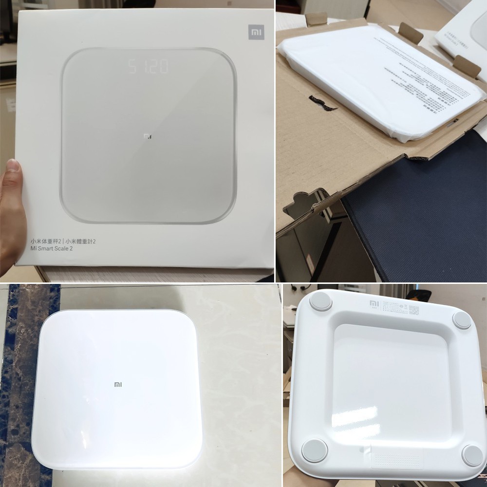 Cân điện tử Xiaomi Smart Scale 2, kết nối bluetooth, màn hình LED cảm biến ánh sáng, giúp cân bằng cơ thể