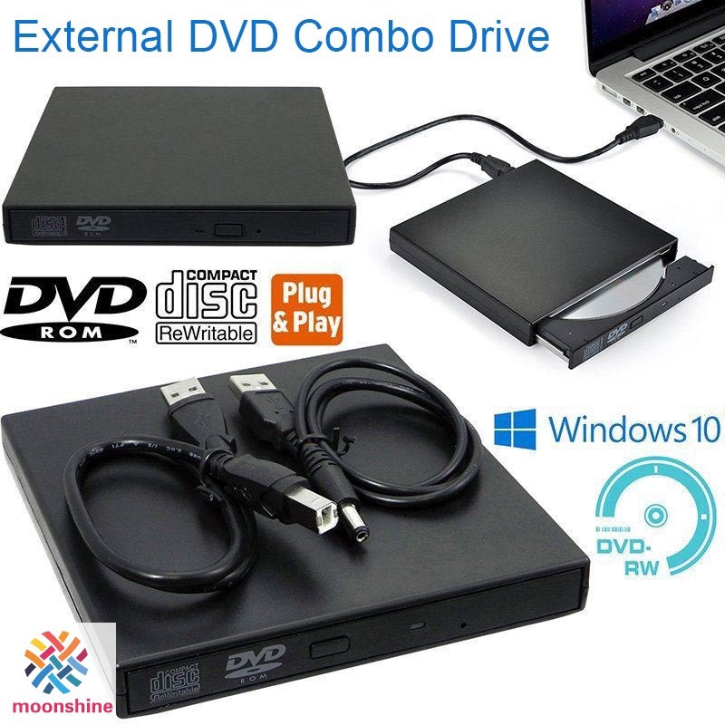 ❤PG❤ USB External DVD CD RW Disc Writer Player Drive for PC Laptop