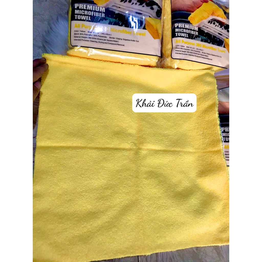 KHĂN LAU ĐA DỤNG CAO CẤP: LAU WAX, SƠN, NỘI THẤT KHÔNG VIỀN MICROFIBER MAXSHINE BẢO VỆ SƠN  40CM X 40CM