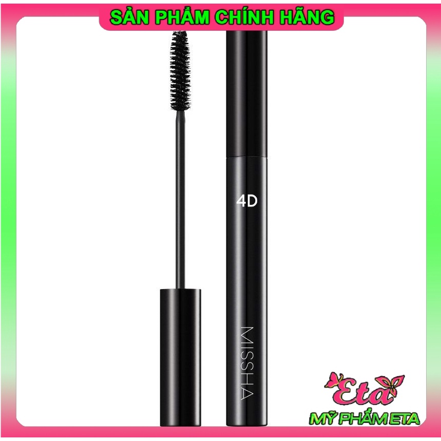 Mascara chuốt mi MISSHA 4D làm dày và cong mi hiệu quả