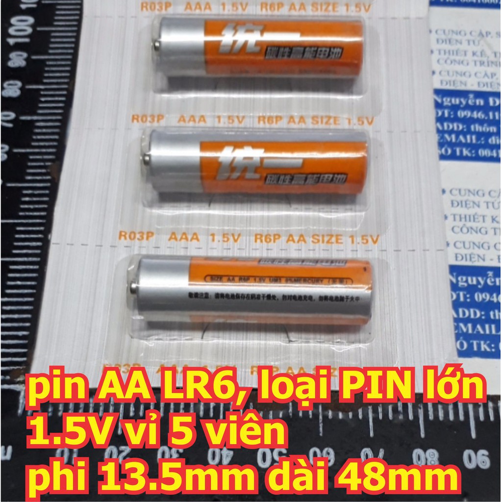 pin AAA LR03 / AA LR6 loại PIN nhỏ, PIN tiểu 1.5V vỉ 5 viên kde2439