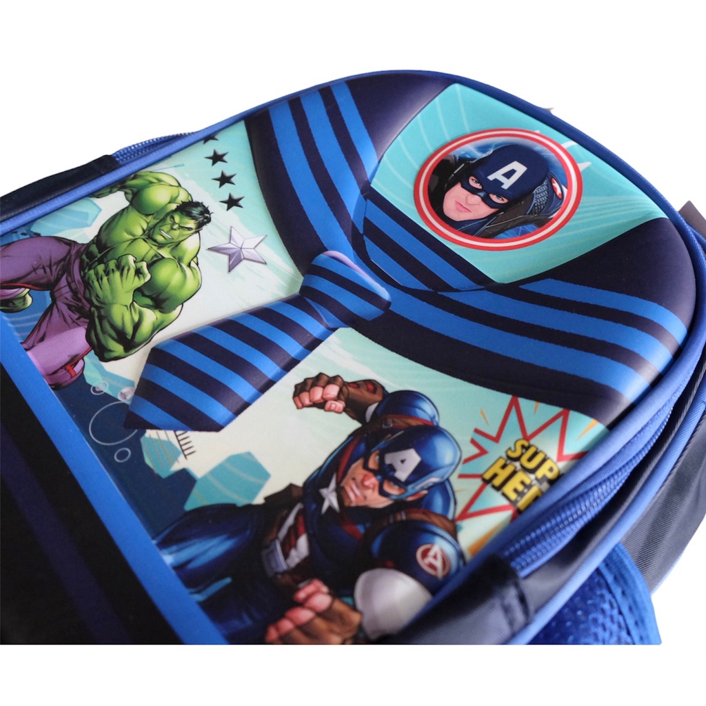 BEST SELLER 50 MẪU Balo 3D MẪU GIÁO người nhện siêu nhân SPIDERMAN CAPTAIN BEN 10 MCQUEEN HULK siêu nhẹ cho bé mầm non