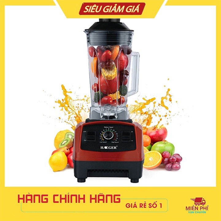Máy Xay Công Nghiệp HAEGER Xay Sinh Tố, Xay đá, Xay thịt, xay hạt, xay hoa quả đa năng