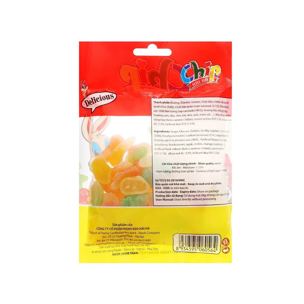 Kẹo Dẻo Chíp Chíp  Hải Hà Gói 100g - 175g