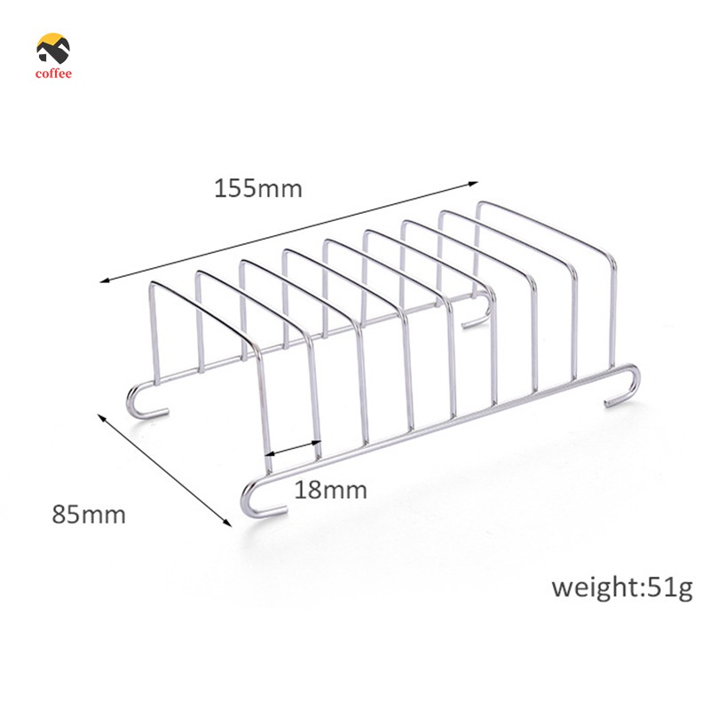 Giá Đỡ Nồi Chiên Không Dầu Hai Tầng Bằng Kim Loại 3 / 7 Inch Đa Năng Tiện Dụng Cho Nhà Bếp