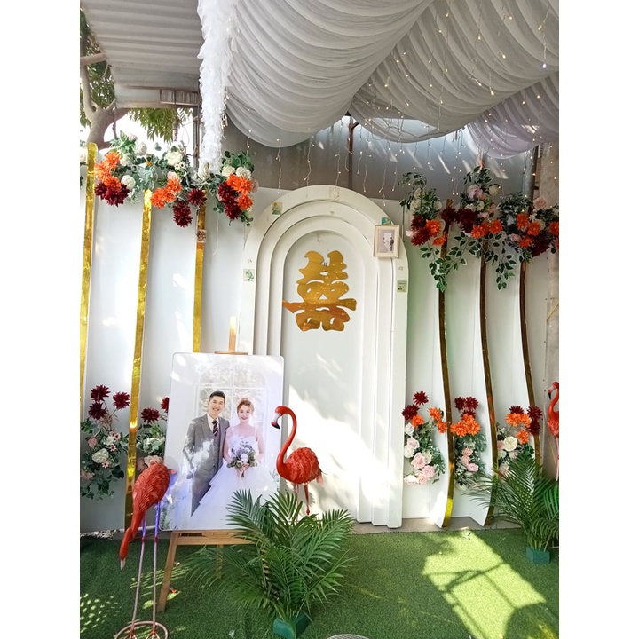 BỘ 3  HỒNG HẠC DECOR TRANG TRÍ SÂN VƯỜN HOMESTAY, HỒ CÁ TIỂU CẢNH