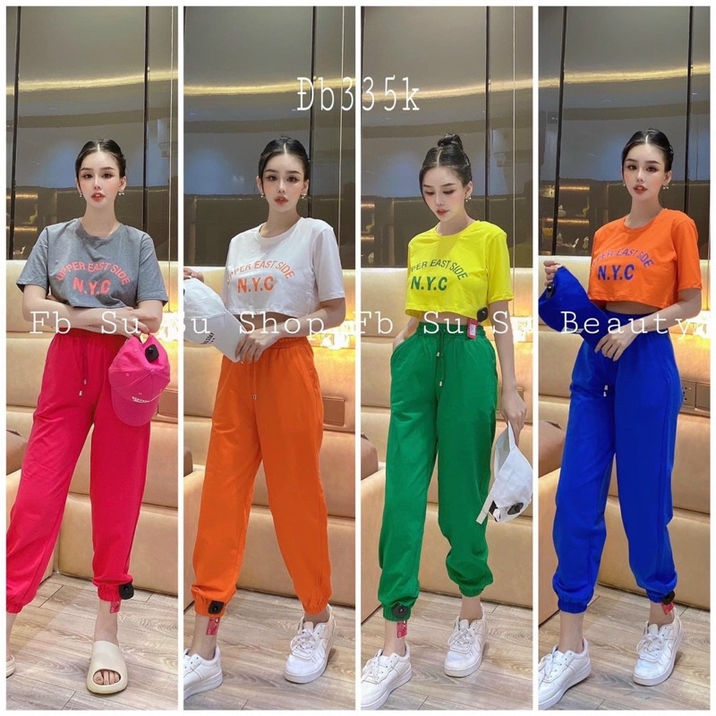 Set crotop quần thể thao năng động đủ màu vải đẹp giá tốt M1