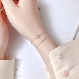 Vòng tay basic mỏng đính 3A zircon