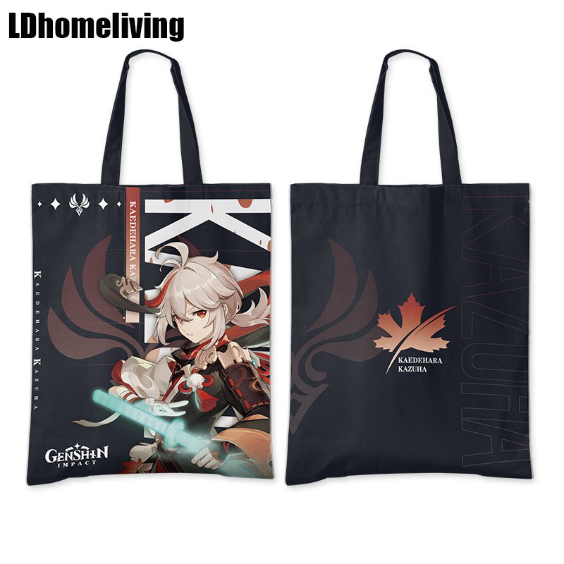 Genshin Túi Đeo Vai canvas nahida neuvillette Tác Động Tốt xiao zhongli kazuha