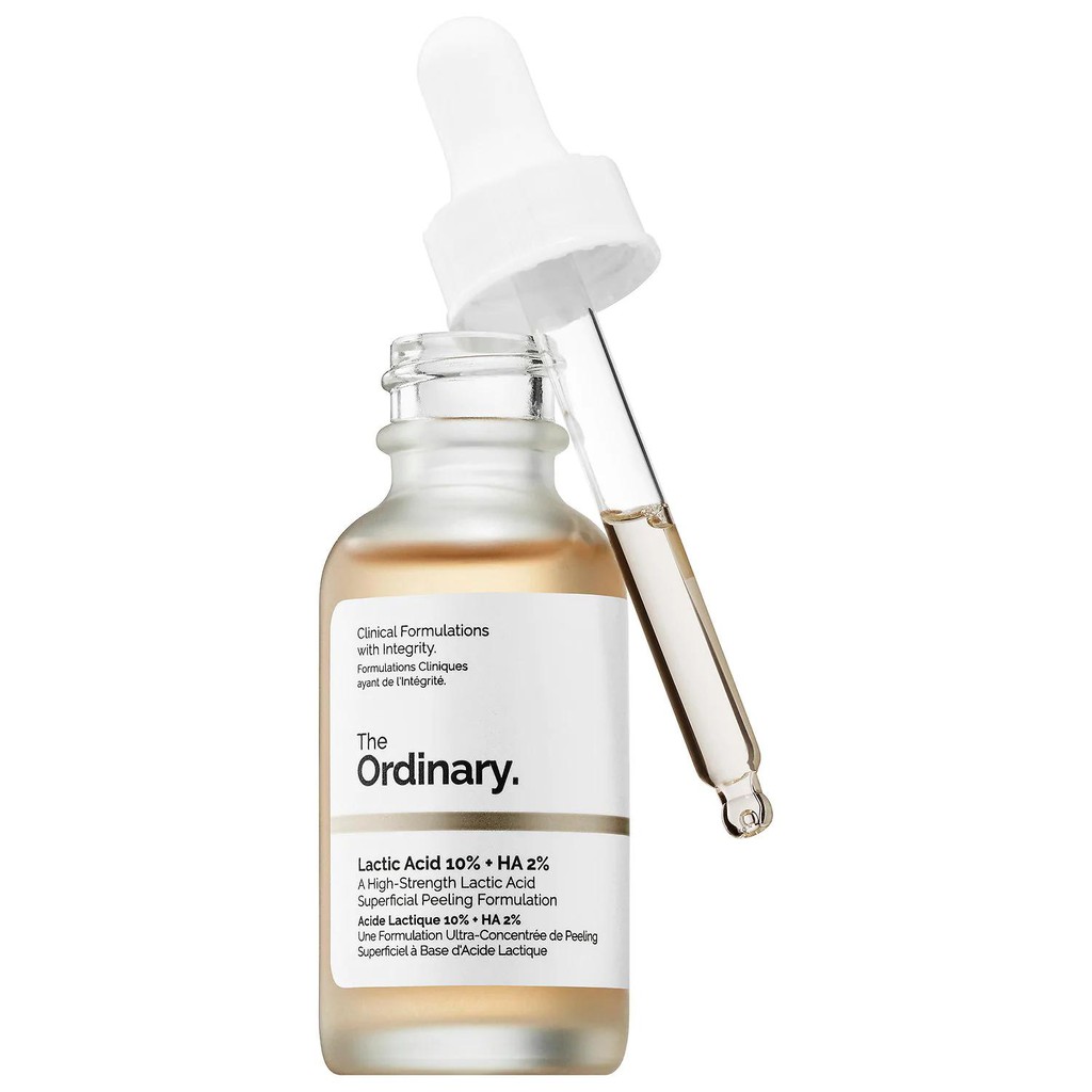 THE ORDINARY Lactic Acid 10% + HA Serum The Ordinary giữ ẩm, tẩy da chết & loại bỏ nếp nhăn 30mL