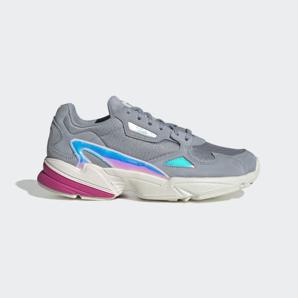 Giày Nữ Adidas 🔥FREESHIP🔥 Adidas Falcon Light Grey Chính Hãng - Giày Adidas Nữ Falcon Xám Hologram Cực Xinh [EG2676]