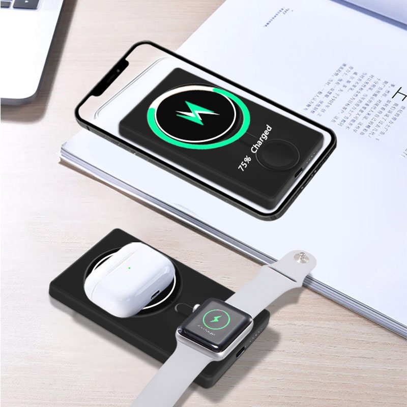 Sạc dự phòng không dây từ tính Sạc nhanh 20W dung lượng 5000mAh QT