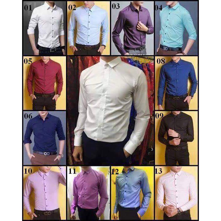 FREESHIP 99K TOÀN QUỐC_Sơ mi lụa màu tự chọn ( ibox shop để chọn màu nhé) | BigBuy360 - bigbuy360.vn