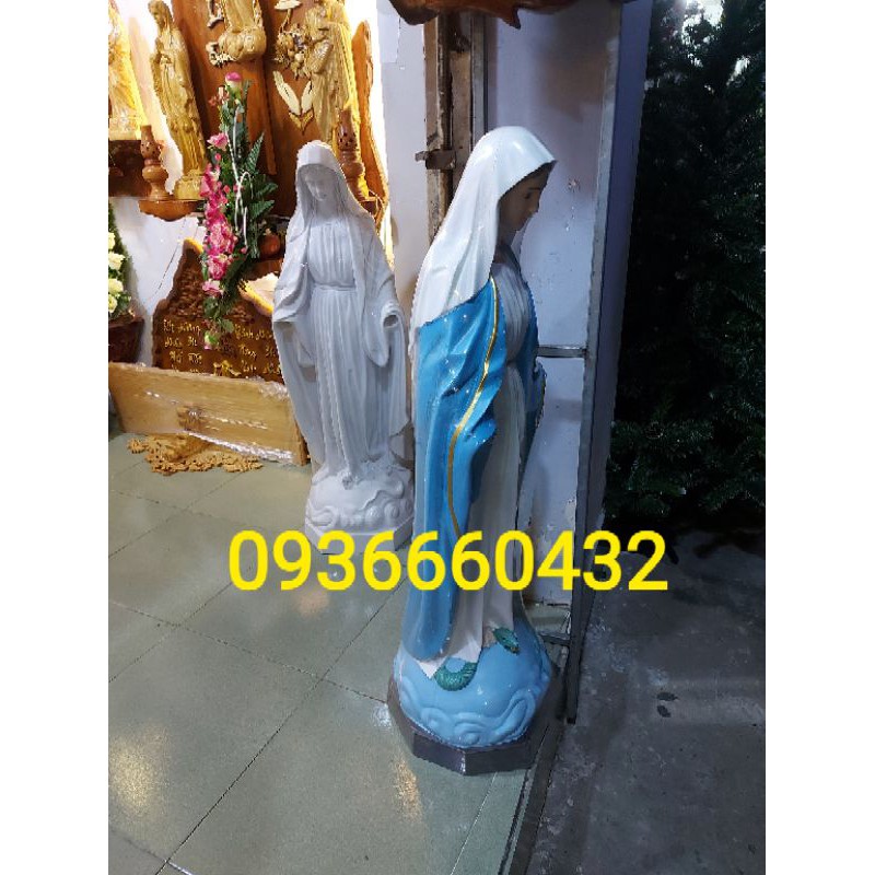 Tượng Đức Mẹ Ban ơn bột đá cao cấp phong cách mới cao cấp  1 mét
