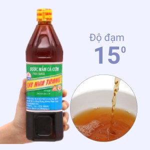 Nước mắm 584 Nha Trang 15 độ đạm chai 1 lít
