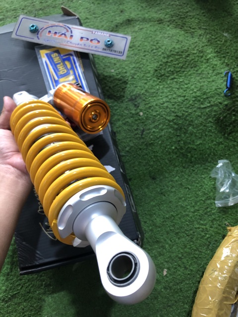 PHUỘT OHLINS MÀU VÀNG BÌNH DẦU NGƯỢC GẮN NHƯ ZIN CHO VAIRO CLICK VISION