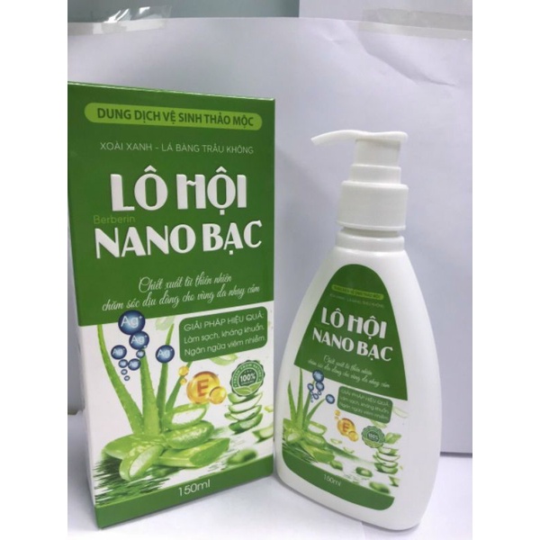 Vệ sinh phụ nữ thảo mộc Lô hội NANO Bạc Hàng chính hãng