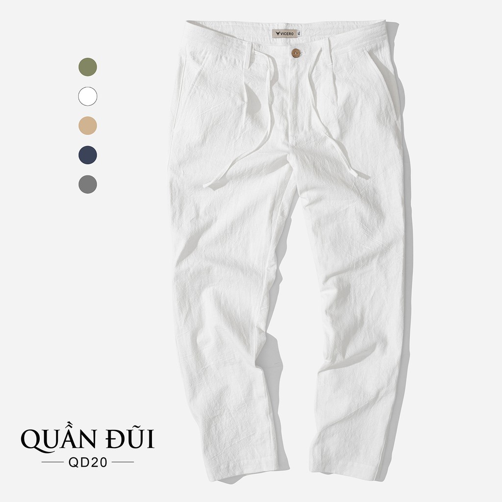 [Mã FAMALLT5 giảm 15% đơn 150K] Quần Dài Nam Chất Đũi Mềm Mát Phong Cách Trẻ Trung Thời Trang Vicero | BigBuy360 - bigbuy360.vn