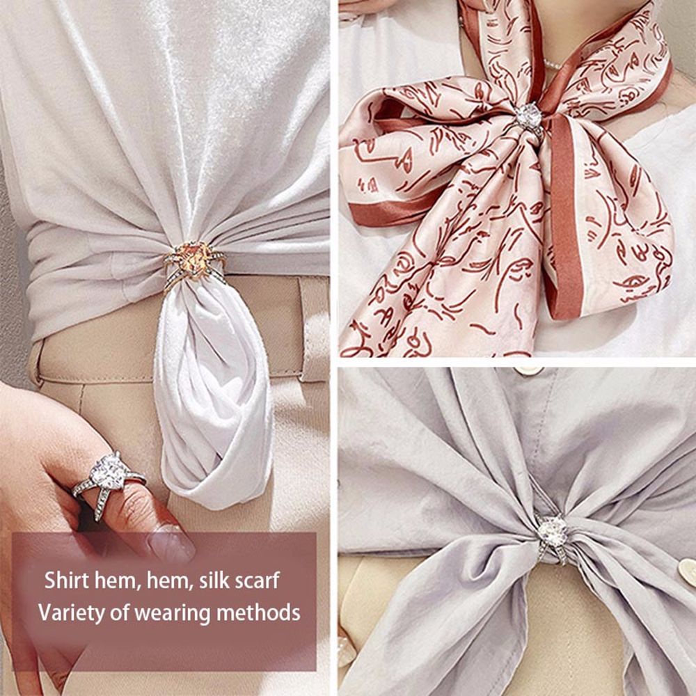 1 Ghim Cài Khăn Choàng Hình Trái Tim Đính Ngọc Trai Giả Bằng Hợp Kim Phong Cách Hàn Quốc