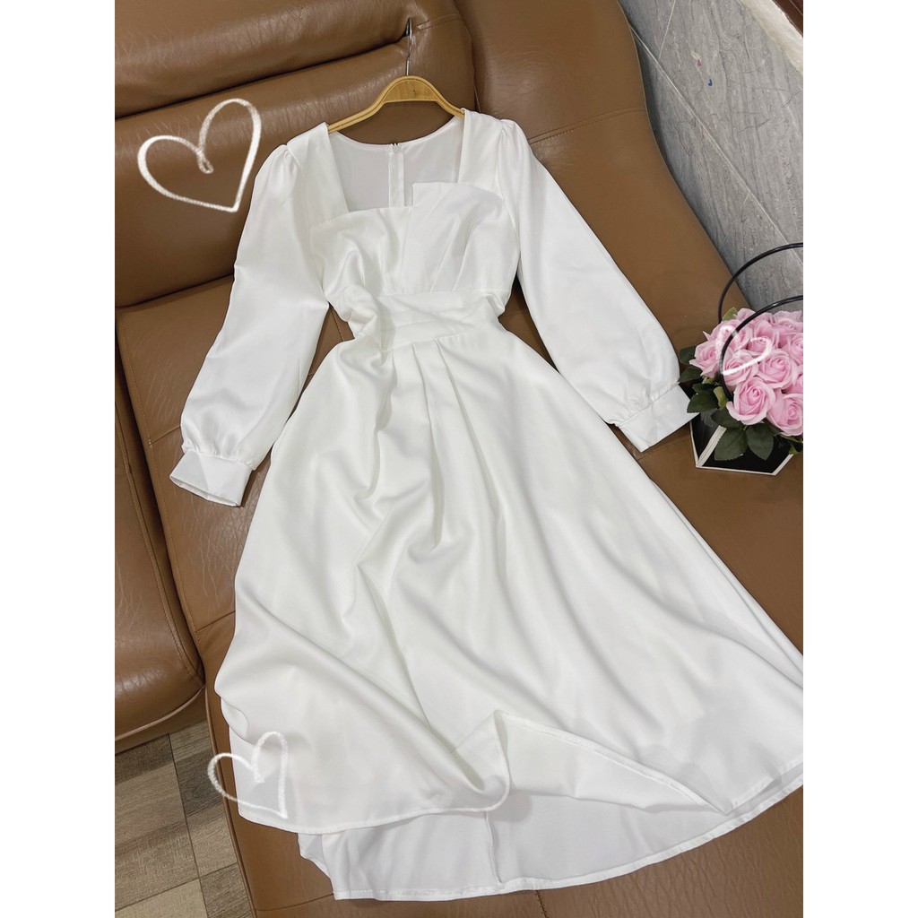 Đầm dự tiệc/ Đầm maxi trắng cúp ngực, đầm dự tiệc xinh cho nàng lên dáng🎀 | BigBuy360 - bigbuy360.vn