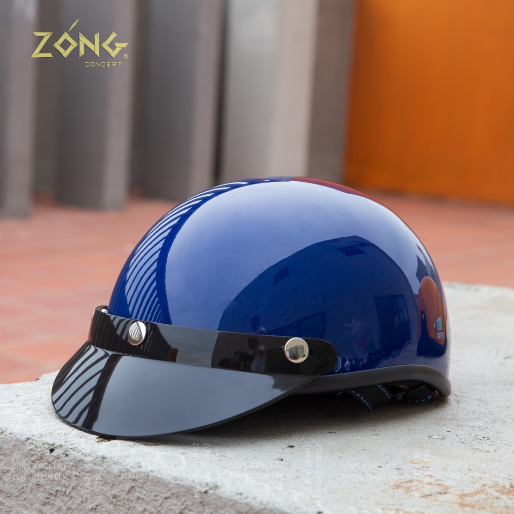 Mũ bảo hiểm nửa đầu cao cấp HRA – Màu trơn chưa kèm kính