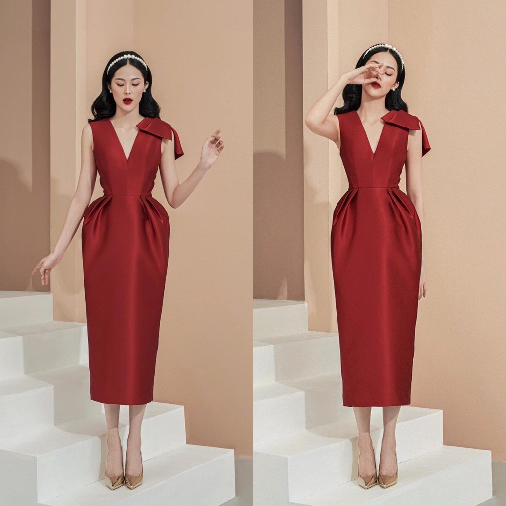 [Hình Thật - Thời Trang Thiết Kế] Đầm body thiết kế thanh lịch cao cấp