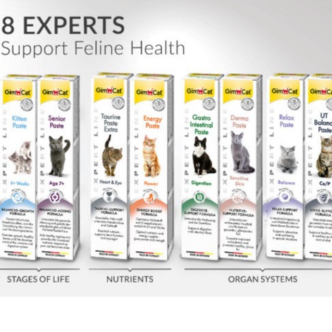 GimCat Gel Dinh Dưỡng Đủ Loại dành cho Mèo 50G - chuẩn nhập khẩu từ Đức | Vitamin | Urinary | Hairball | Kitten