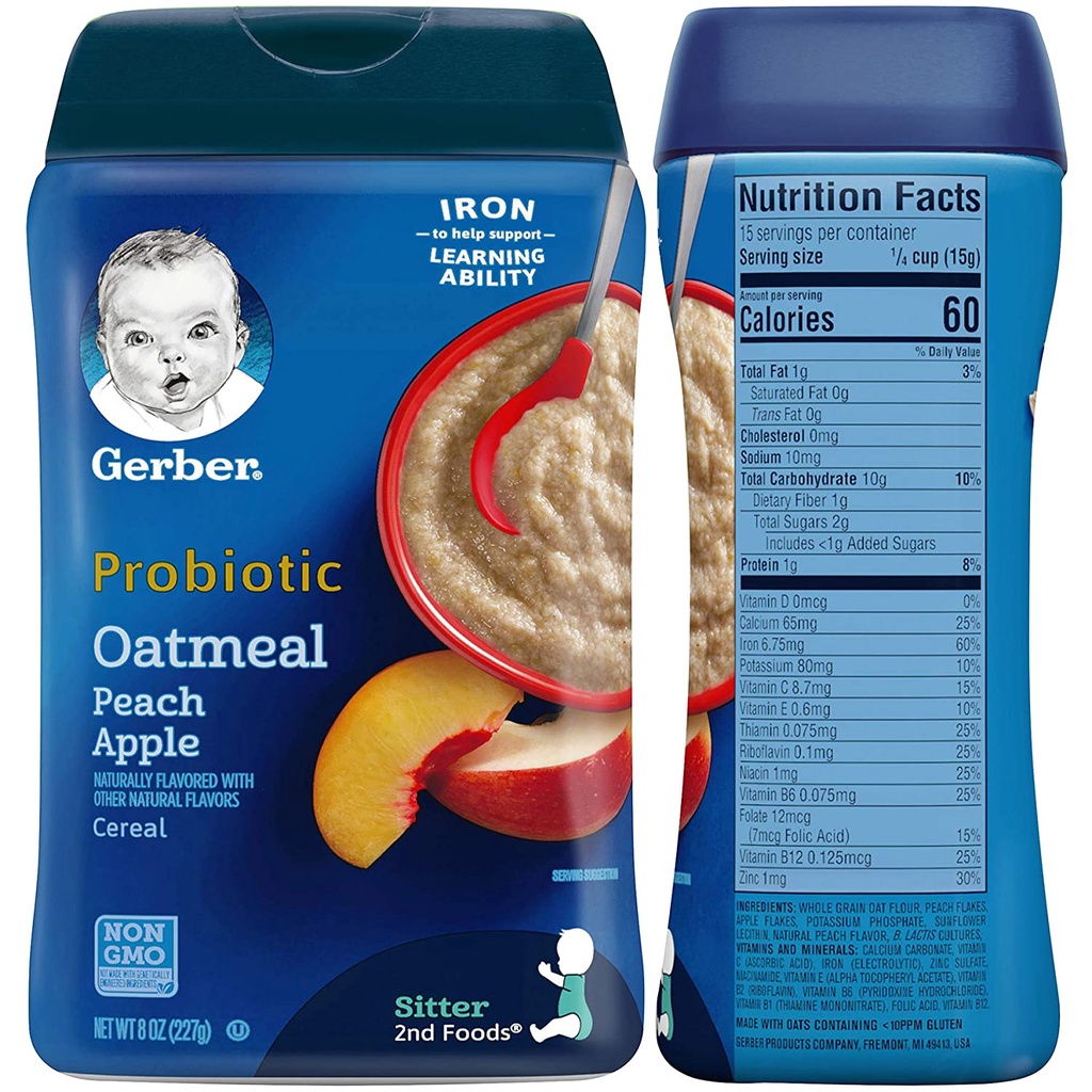 Bột ăn dặm ngũ cốc Gerber Baby Grain & Grow nội địa Mỹ giá tốt