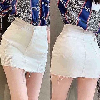 [GIÁ SỈ TỪ 1 CÁI]Chân váy jean rách NGẮN c _quần váy jean rách mài